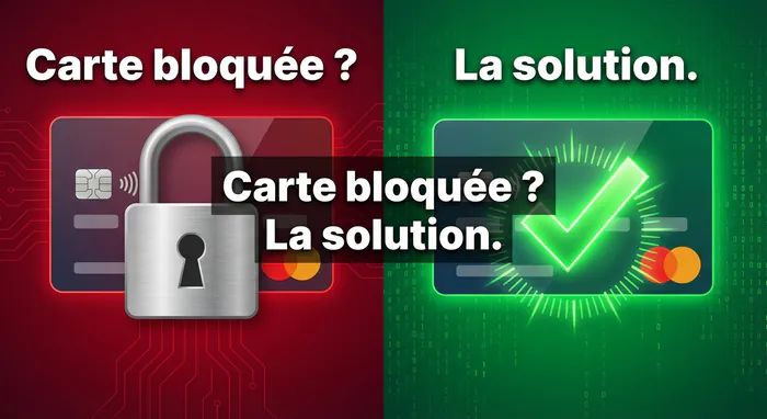 Carte sans autorisation systématique : Guide 2026 - Plus jamais bloqué : La meilleure carte sans autorisation - Péage bloqué ? Voici la carte sans autorisation idéale Comparaison entre une carte bancaire bloquée et une carte validée au péage.