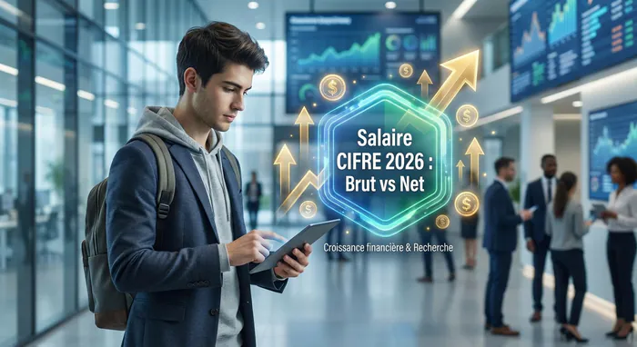 Thèse CIFRE Salaire 2026 : Le Guide Complet des Montants - Salaire Thèse CIFRE : Comment Négocier 35k€+ en 2026 ? - Quel Salaire en Thèse CIFRE ? Simulation Net et Brut 2026 Miniature sur le salaire CIFRE 2026 : comparaison brut et net.